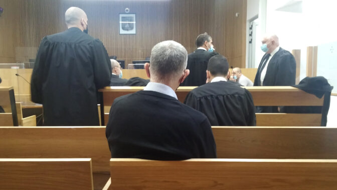 ארנון (נוני) מוזס בבית-המשפט המחוזי בתל-אביב, 22.12.2020 (צילום: איתמר ב"ז)