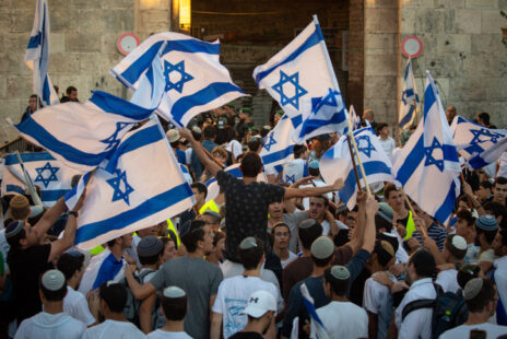 מצעד הדגלים בירושלים, 15.6.2021 (צילום: אוליבייה פיטוסי)
