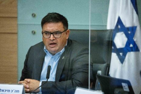 ח"כ מיכאל ביטון בוועדת הכלכלה של הכנסת, 8.11.2021 (צילום: יונתן זינדל)