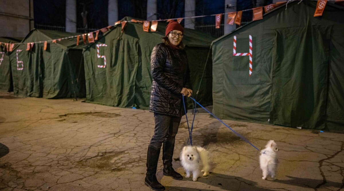 מחנה פליטים אוקראיני בקישינב, בירת מולדובה. מרץ 2022 (צילום: נתי שוחט)