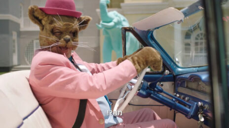 נתן דטנר בתפקיד החתול שמיל, מתוך אחד מתשדירי הפרסומת של כלל ביטוח (צילום מסך)