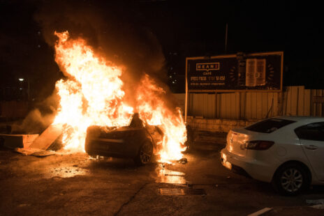 מהומות בעכו בזמן מבצע "שומר החומות", 12.5.22 (צילום: רוני עופר)