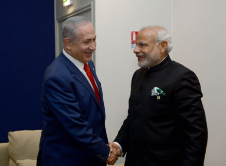 ראש הממשלה בנימין נתניהו וראש ממשלת הודו נרנדרה מודי (צילום: עמוס בן-גרשום, לע"מ)