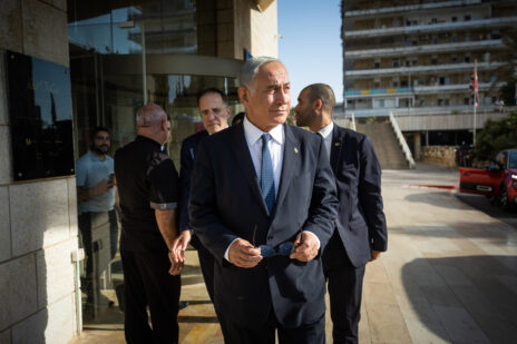 בנימין נתניהו בירושלים, במהלך המשא-ומתן הקואליציוני לאחר נצחונו בבחירות. 6.11.2022 (צילום: יונתן זינדל)