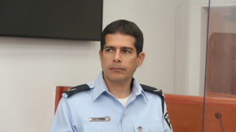 תנ"צ יואב תלם לפני חקירתו במשפט המו"לים, 30.1.2023 (צילום: אורן פרסיקו) תנ"צ יואב תלם לפני חקירתו במשפט המו"לים, 30.1.2023 (צילום: אורן פרסיקו)