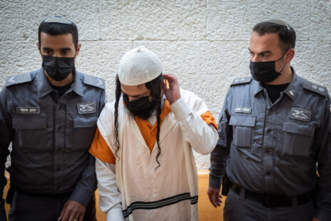 עמירם בן-אוליאל, שהורשע ברצח בני משפחת דוואבשה (צילום: יונתן זינדל)