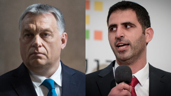 שר התקשורת שלמה קרעי (מימין) וראש ממשלת הונגריה ויקטור אורבן (צילומים: פלאש90)
