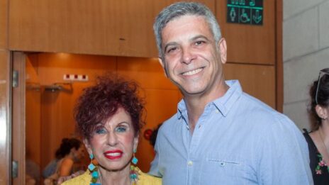 פרס סוקולוב מנכ"ל חדשות 12 אבי וייס ויו"ר דירקטוריון חברת החדשות תמי רווה; טקס הענקת פרס סוקולוב, 10.9.23 (צילום: חנוך גריזיצקי)