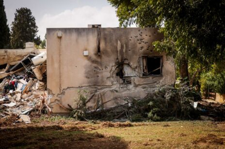 כפר עזה אחרי מתקפת הטרור של חמאס, 10.10.23 (צילום: חיים גולדברג)