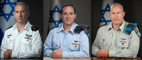 דוברי צה"ל מאז 2019, משמאל לימין: דניאל הגרי, רן כוכבי והדי זילברמן (צילום: דובר צה"ל) 