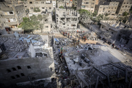 הרס ברפיח אחרי הפצצה ישראלית 22.10.23 (צילום: עבד ראחים חטיב)