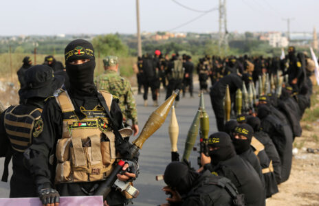 כוחות של הג'יהאד האסלאמי ברצועת עזה (צילום: עטיה מוחמד, פלאש 90)