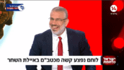 ינון מגל, מנחה "הפטריוטים", לפני כניסתו של רה"מ נתניהו לאולפן, 23.6.24 (צילום מסך)