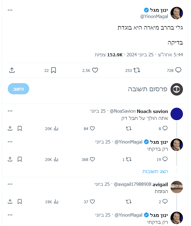 ינון מגל קורא ליועמ"שית בוגדת ינון מגל קורא ליועמ"שית בוגדת