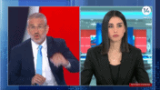 מגישת המהדורה המרכזית של ערוץ 14 מגי טביבי ומגיש "הפטריוטים" ינון מגל (צילום מסך)