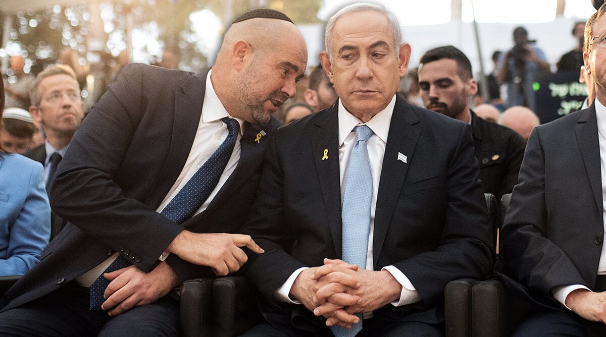 בנימין נתניהו (מימין) ואמיר אוחנה (צילום: נעמה גרינבאום) בנימין נתניהו (מימין) ואמיר אוחנה (צילום: נעמה גרינבאום)