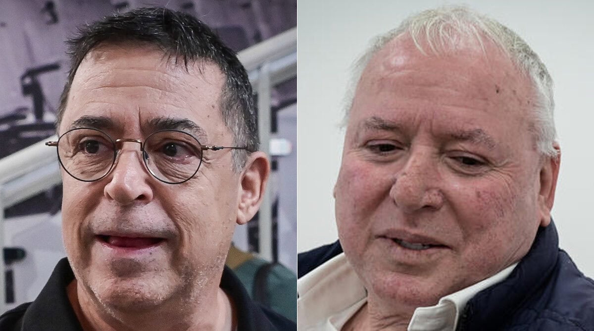 השר דודי אמסלם (מימין) והעיתונאי בן כספית (צילומים: אבשלום ששוני) השר דודי אמסלם (מימין) והעיתונאי בן כספית (צילומים: אבשלום ששוני)