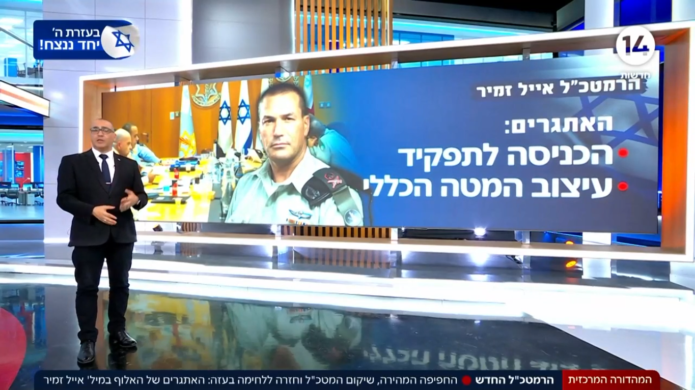 אתגרי הרמטכ"ל החדש, ערוץ 14, 2.2.25 (צילום מסך)