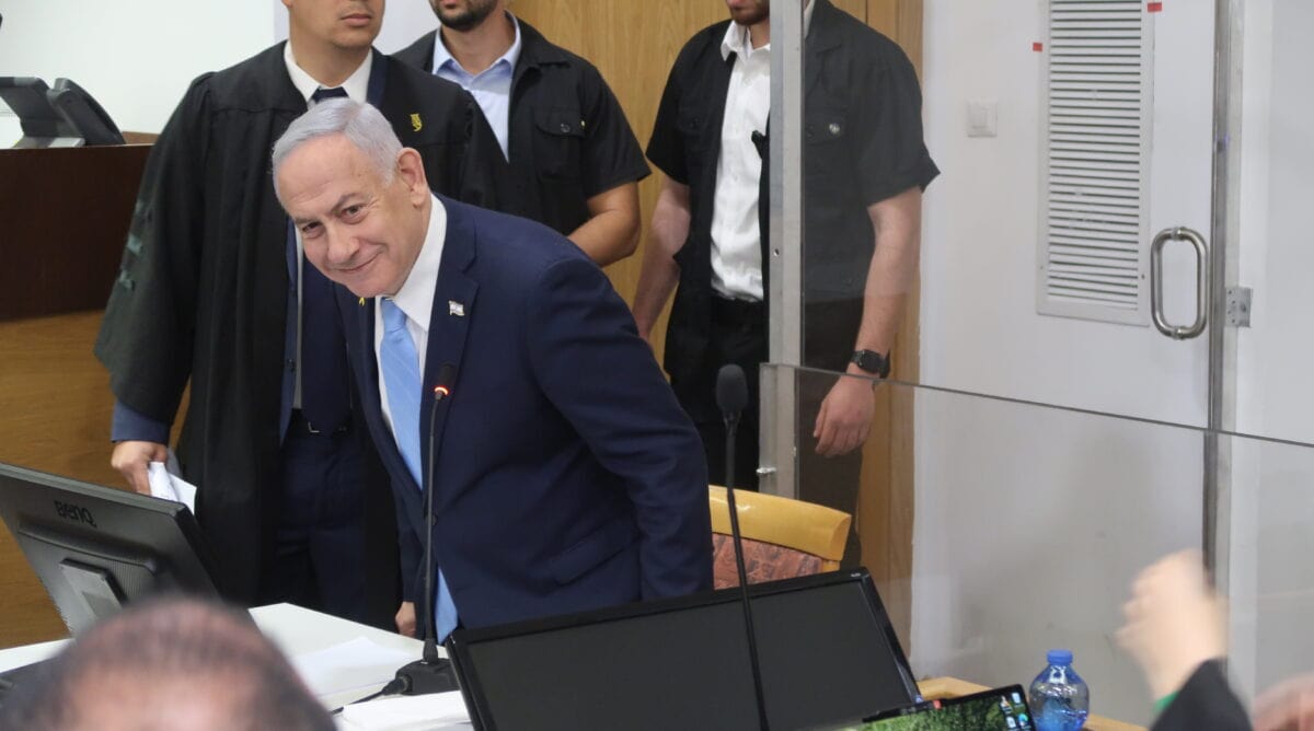 ראש הממשלה בנימין נתניהו, מגיע ליום עדותו ה-17, 12.3.2025 (צילום: אורן פרסיקו)