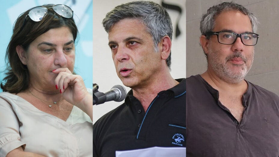 מימין: ליאור לנדנברג, ראש חטיבת החדשות של כאן 11; אבי וייס, מנכ"ל חדשות 12; טלי בן-עובדיה, המנכ"לית הזמנית של חדשות 13 (צילומים: פלאש90, אורן פרסיקו) מימין: ליאור לנדנברג, ראש חטיבת החדשות של כאן 11; אבי וייס, מנכ"ל חדשות 12; טלי בן-עובדיה, המנכ"לית הזמנית של חדשות 13 (צילומים: פלאש90, אורן פרסיקו)