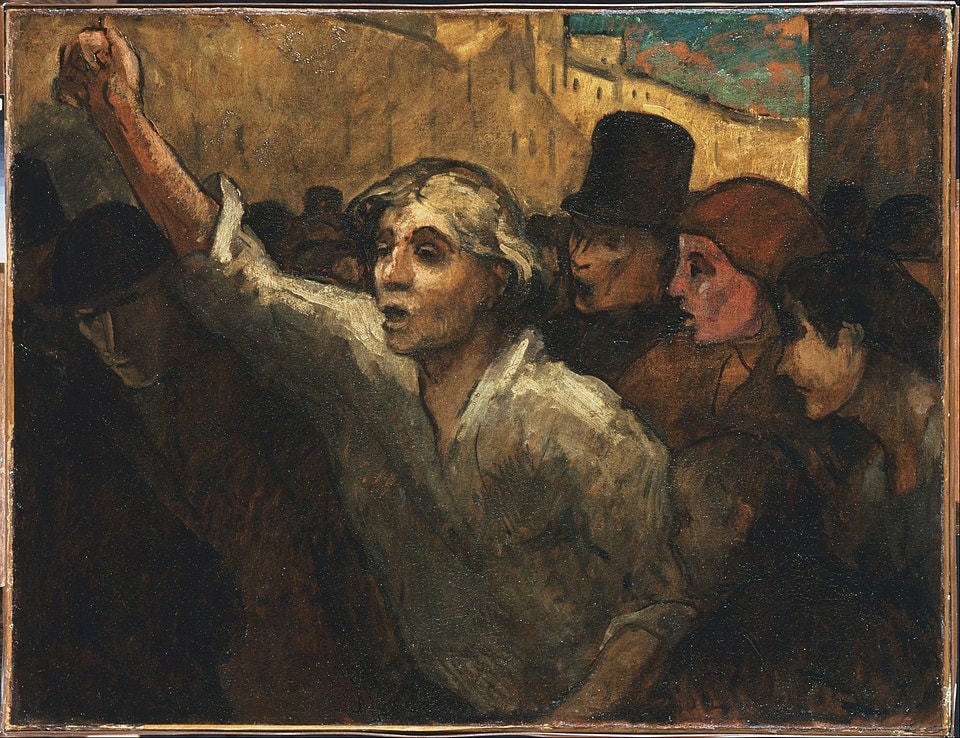 "המרד", אונורה דומייה, 1848 "המרד", אונורה דומייה, 1848