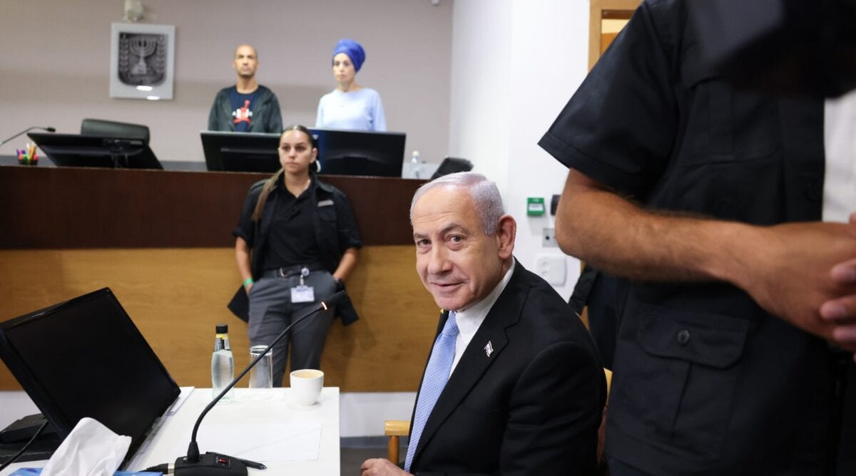 Israeli Prime Minister Benjamin Netanyahu arrives to the courtroom at the Distrcit court in Tel Aviv, before the start of his testimony in the trial against him, June 4, 2025 (Photo by Moti Milrod) Israeli Prime Minister Benjamin Netanyahu arrives to the courtroom at the Distrcit court in Tel Aviv, before the start of his testimony in the trial against him, June 4, 2025 (Photo by Moti Milrod)