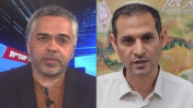 ראש עיריית שאן נועם ג'ומעה (מימין) ופעיל הליכוד יגאל מלכה (צילומי מסך מדף הפייסבוק של עיריית בית שאן וערוץ טוב)