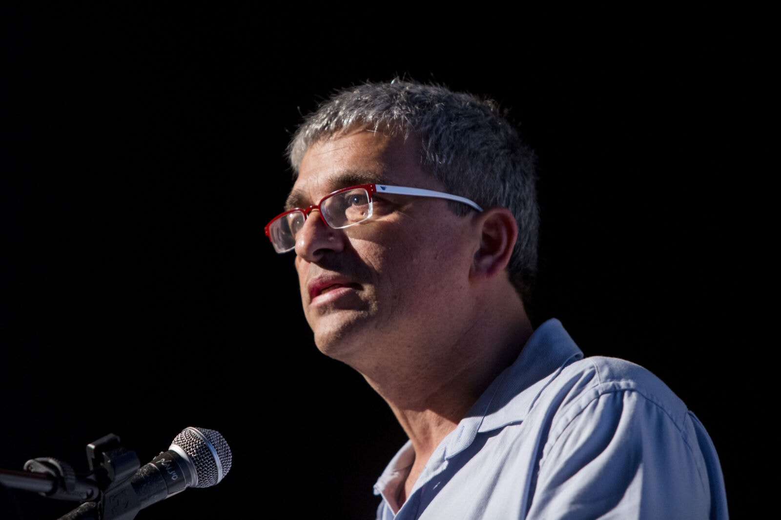 ראש מח"ש אורי כרמל, 27.1.2015 (צילום: יונתן זינדל)