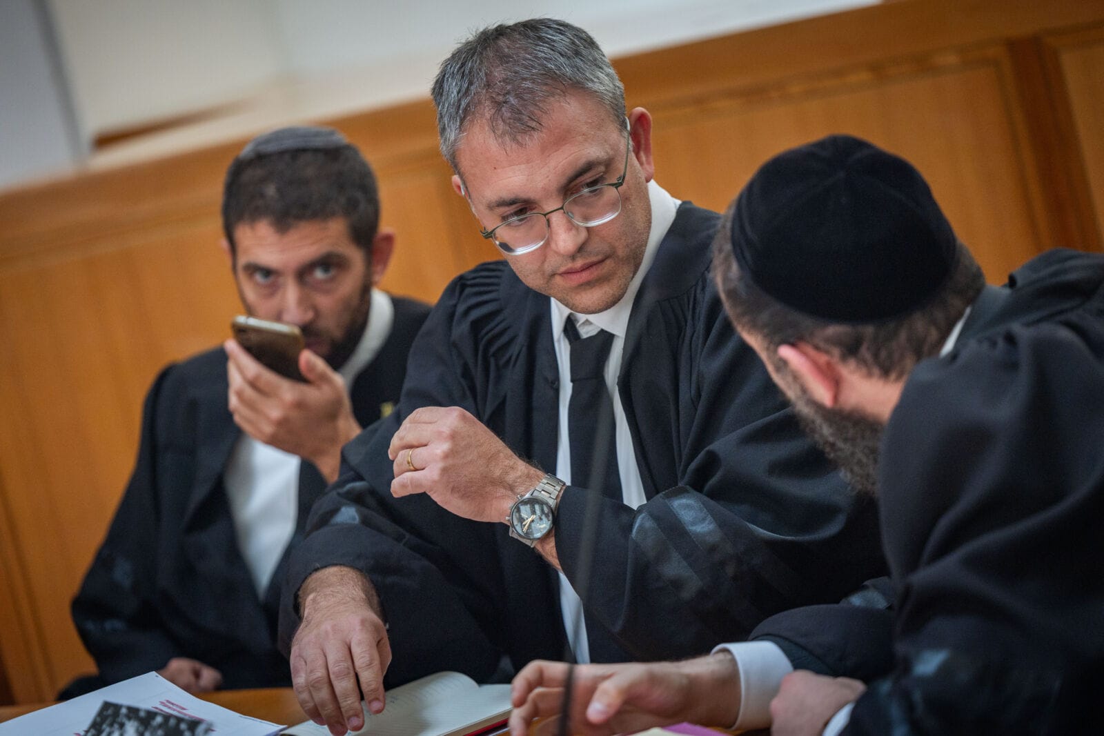 Israeli attorneys arrive for a court hearing on the Israeli government law to shut down Al Jazeera’s operations in Israel, at the Supreme Court in Jerusalem on July 13, 2025. Photo by Yonatan Sindel/Flash90 Israeli attorneys arrive for a court hearing on the Israeli government law to shut down Al Jazeera’s operations in Israel, at the Supreme Court in Jerusalem on July 13, 2025. Photo by Yonatan Sindel/Flash90