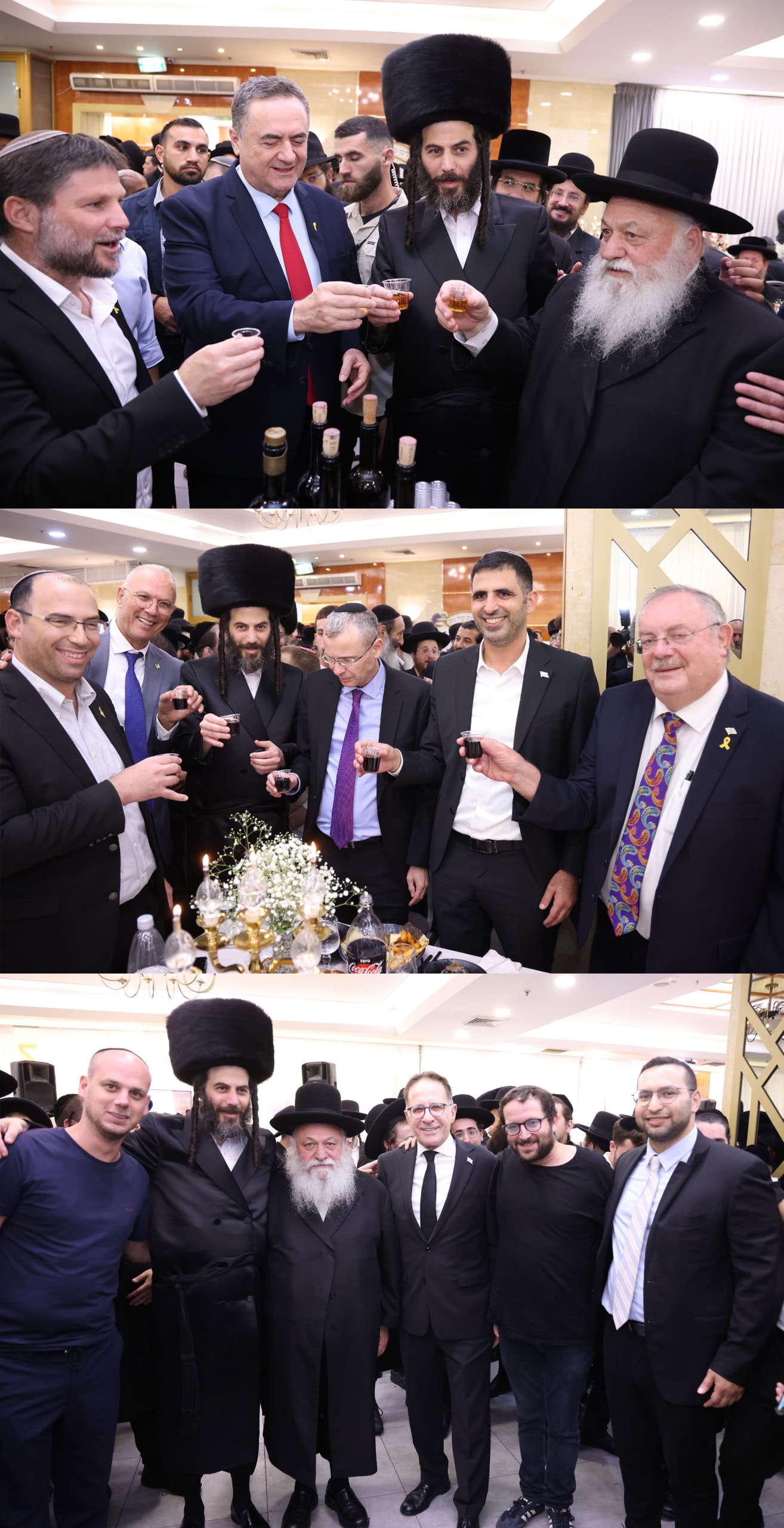 מוטי בבצ'יק עם מבחר מאורחי חתונת בתו: השרים יצחק גולדקנופף, ישראל כץ, בצלאל סמוטריץ', יריב לוין, שלמה קרעי ויצחק וסרלאוף, ח"כ שמחה רוטמן, נציב שירות המדינה דניאל הרשקוביץ ואנשי לשכת נתניהו יוסי שלי, צחי ברוורמן, יונתן אוריך ואלי פלדשטיין. ירושלים, ספטמבר 2024 (צילומים: שמואל דריי) מוטי בבצ'יק עם מבחר מאורחי חתונת בתו: השרים יצחק גולדקנופף, ישראל כץ, בצלאל סמוטריץ', יריב לוין, שלמה קרעי ויצחק וסרלאוף, ח"כ שמחה רוטמן, נציב שירות המדינה דניאל הרשקוביץ ואנשי לשכת נתניהו יוסי שלי, צחי ברוורמן, יונתן אוריך ואלי פלדשטיין. ירושלים, ספטמבר 2024 (צילומים: שמואל דריי)