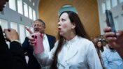 Likud MK Tali Gottlieb and Police Minister Itamar Ben-Gvir, Supreme Court hearing on the starvation of security prisoners, 17.7.25 (Photo: Yonatan Zindel)