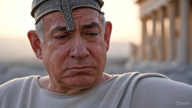 נתניהו בספרטה (איור: גרוק) נתניהו בספרטה (איור: גרוק)