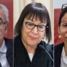 From right: Supreme Court Justices Ruth Ronen, Gila Kanfi-Steinitz, and Ofer Grosskopf (Photos: Flash90)