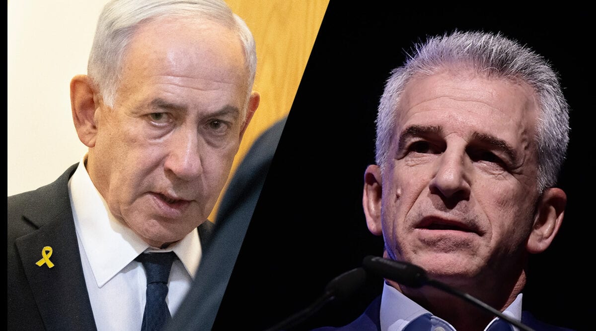 ראש המוסד דדי ברנע (מימין) ורה"מ הנאשם בנימין נתניהו (צילומים: מוטי מילרוד ותומר נויברג) ראש המוסד דדי ברנע (מימין) ורה"מ הנאשם בנימין נתניהו (צילומים: מוטי מילרוד ותומר נויברג)