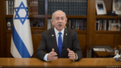 רה"מ הנאשם בנימין נתניהו, צילום מסך מסרטון הכפשה נגד התקשורת שפרסם לאחר החשיפה כי אנשי לשכתו יחד עם אשתו ניהלו קמפיין הכפשה נגד מתנגדי הממשלה ועדים במשפטו הפלילי, דצמבר 2024