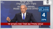נתניהו מעניק את זכות הבכורה במסיבות העיתונאים לערוץ 14 (צילום מסך)
