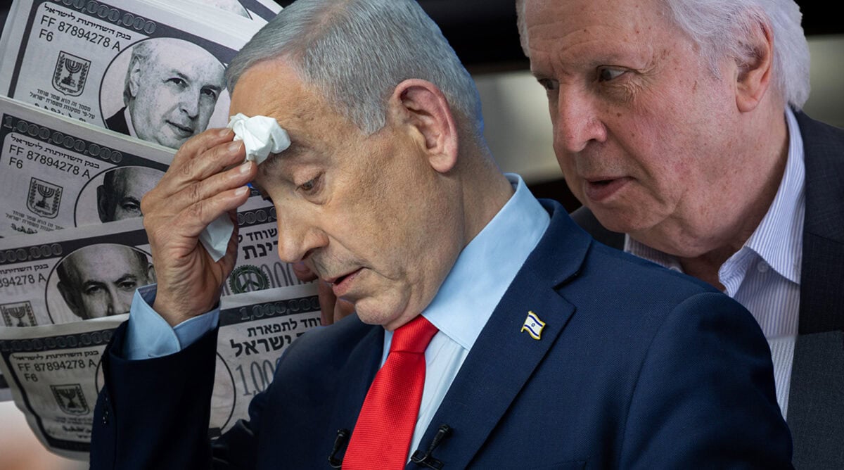 נאשם מס' 1 בנימין נתניהו (משמאל) ונאשם מס' 2 שאול אלוביץ' (צילומים: פלאש90)