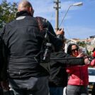 Haifa Mayoral candidate Yona Yahav speaks to the media outside his home in Haifa, a day after the Municipal Elections, on February 28, 2024. Photo by Flash90