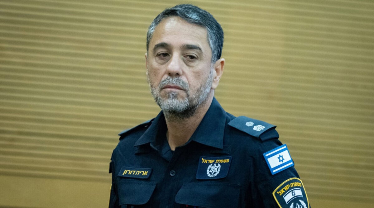 דובר משטרת ישראל אריה דורון, 13.11.24 (צילום: חיים גולדברג)
