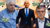 רה"מ הנאשם בנימין נתניהו, עד המדינה המתהפך שלמה פילבר ונאשם מס' 2 שאול אלוביץ' (צילומים: פלאש90 וצילום מסך)
