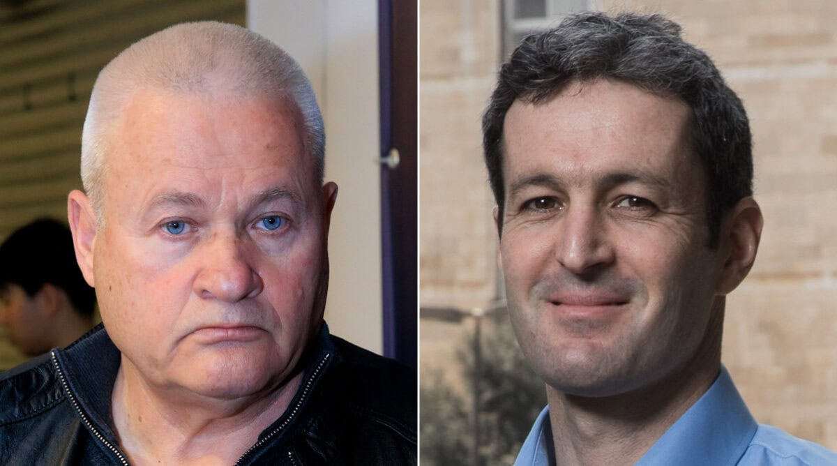 דובר הליכוד לשעבר ארז תדמור (מימין) ופאנליסט ערוץ 12 האלוף במילואים ישראל זיו (צילומים: פלאש90) דובר הליכוד לשעבר ארז תדמור (מימין) ופאנליסט ערוץ 12 האלוף במילואים ישראל זיו (צילומים: פלאש90)