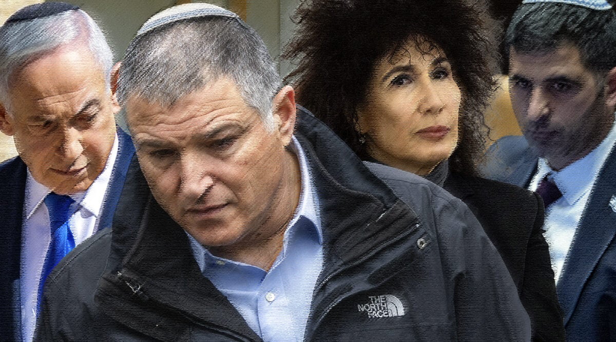 מימין: שלמה קרעי, יפעת בן חי שגב, דוד זיני ובנימין נתניהו (צילומים מקוריים: פלאש90)