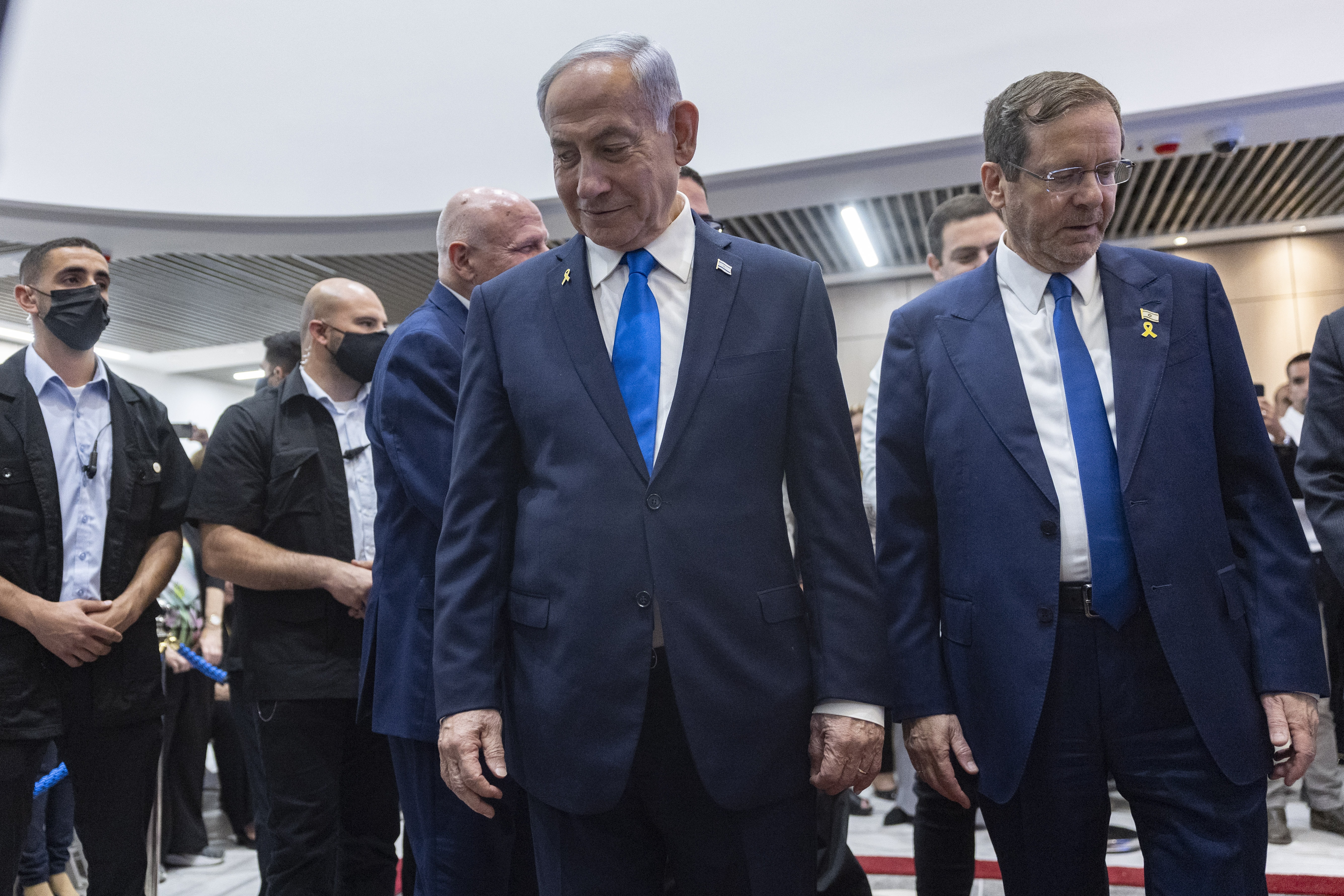 ראש הממשלה בנימין נתניהו עם הנשיא יצחק הרצוג. ירושלים, אוקטובר 2025 (צילום: פלאש 90) ראש הממשלה בנימין נתניהו עם הנשיא יצחק הרצוג. ירושלים, אוקטובר 2025 (צילום: פלאש 90)