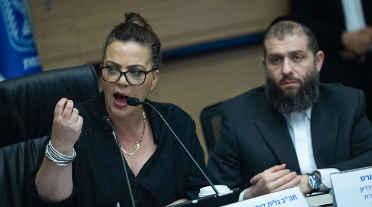 ח"כ גלית דיסטל-אטבריאן בוועדת התקשורת של הכנסת, 23.12.25 (צילום: יונתן זינדל) ח"כ גלית דיסטל-אטבריאן בוועדת התקשורת של הכנסת, 23.12.25 (צילום: יונתן זינדל)