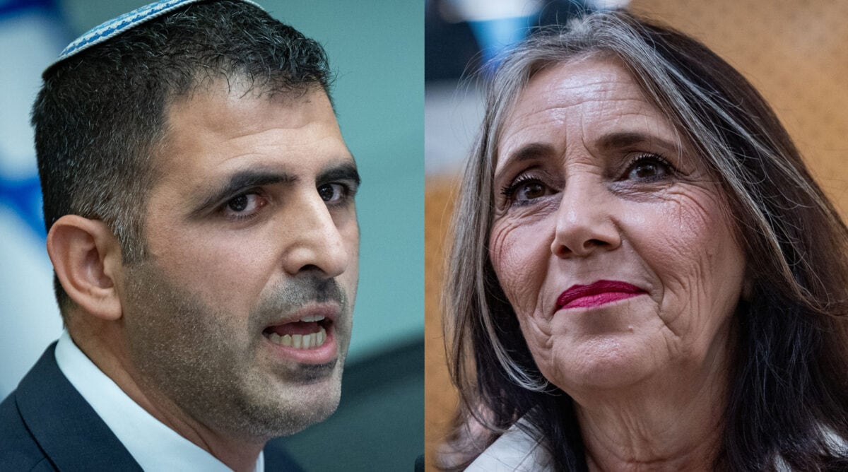 יוליה שמאלוב-ברקוביץ' ושר התקשורת, שלמה קרעי (צילומים: חיים גולדברג ויונתן זינדל) יוליה שמאלוב-ברקוביץ' ושר התקשורת, שלמה קרעי (צילומים: חיים גולדברג ויונתן זינדל)