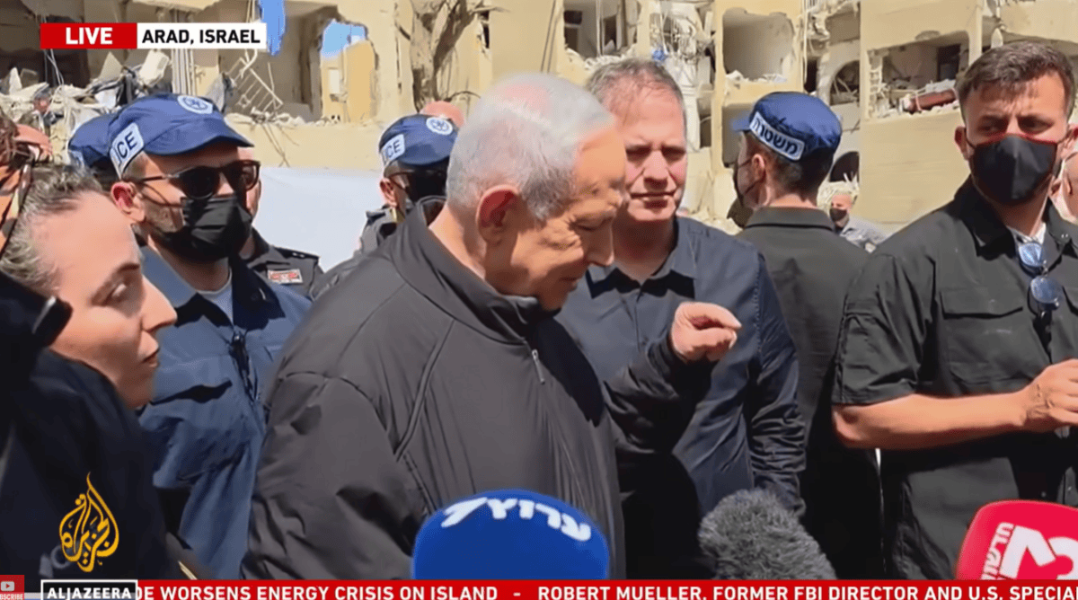 צילום מסך מתוך שידורי אל-ג'זירה, 22.3.26 צילום מסך מתוך שידורי אל-ג'זירה, 22.3.26