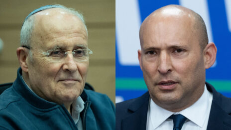 זבולון אורלב ונפתלי בנט (צילומים: יונתן זינדל)
