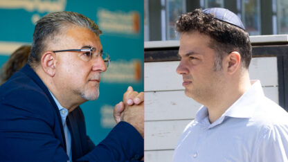 יו"ר הרשימה המשותפת וח"דש יוסף ג'בארין (משמאל) והבעלים של ערוץ 14 יצחק מירילשוילי (צילומים: "העין השביעית" ופלאש90) יו"ר הרשימה המשותפת וח"דש יוסף ג'בארין (משמאל) והבעלים של ערוץ 14 יצחק מירילשוילי (צילומים: "העין השביעית" ופלאש90)