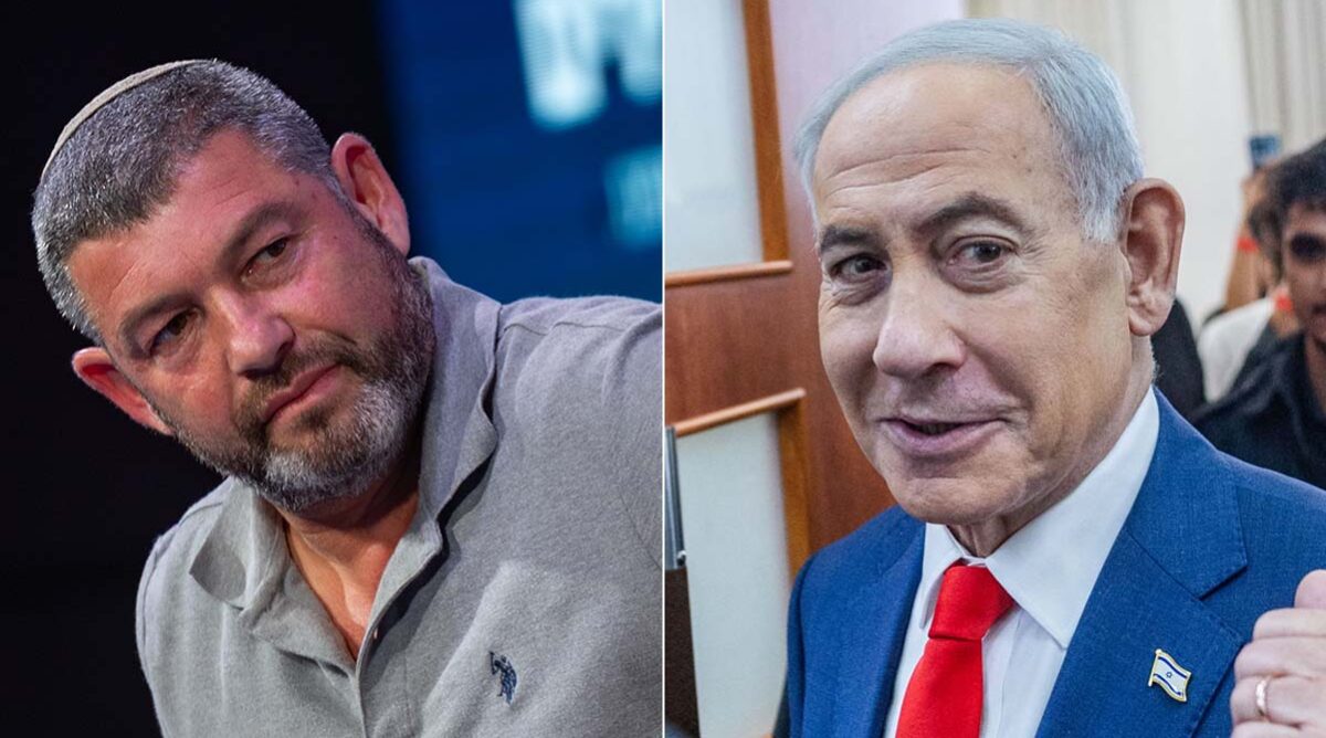 יו"ר הליכוד, רה"מ הנאשם בנימין נתניהו (מימין) ועופר וינטר, יו"ר מפלגת עמך ישראל (צילומים: פלאש90) יו"ר הליכוד, רה"מ הנאשם בנימין נתניהו (מימין) ועופר וינטר, יו"ר מפלגת עמך ישראל (צילומים: פלאש90)