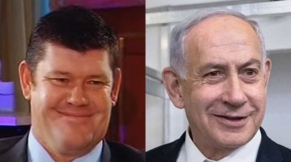 הטייקון האוסטרלי ג'יימס פאקר, מכוכבי פרשת "תיק 1000" (משמאל), ורה"מ הנאשם בנימין נתניהו (צילום: פלאש90 וצילום מסך) הטייקון האוסטרלי ג'יימס פאקר, מכוכבי פרשת "תיק 1000" (משמאל), ורה"מ הנאשם בנימין נתניהו (צילום: פלאש90 וצילום מסך)